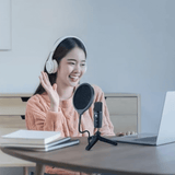 Emerson USB Gaming and Streaming Condenser Microphone with LED