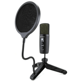 Emerson USB Gaming and Streaming Condenser Microphone with LED