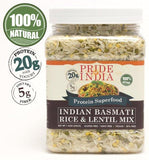 Indian White Basmati Rice & Lentil Kitchari Mix - Protein Superfood